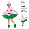 Disfraz de Performance de Frutas para Niños Arándano Melocotón Pitahaya Personaje de Cosplay Mangostán Plátano Uva