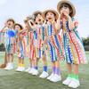 Ropa de Actuación Infantil Ropa de Actuación de Animación Ropa de Actuación para Niñas Vestido de Lunares Ropa para la Clase de Entrada de los Juegos de Primaria