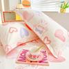 Par de Fundas de Almohada de Algodón Puro, Fundas de Almohada de Algodón Puro para el Hogar de Niños Funda Individual para Relleno de Almohada 48X74Cm Individual Verano 2