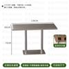 Conjunto de Mesa e Cadeiras Estilo Industrial Combinação Cadeira de Jantar em Aço Inoxidável Mesa de Restaurante Cadeira para Loja de Chá com Leite Comercial