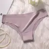 Comércio Exterior Europeu e Americano Tanga Calcinha de Seda Gelada Feminina Listrada de Cintura Baixa T-Back Sexy Puro Desejo Calcinhas Eróticas
