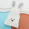 Gorro de secado rápido de forro polar coral nuevo orejas de conejo envolviendo la cabeza lindo caricatura gorro de secado de cabello al por mayor absorción de agua gorro de baño gorro de secado de cabello mujeres