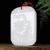 Pendente Buda Guanyin de Jade Afegão Natural Pixiu de Jade Branco Afegão Não Importa Pingente de Jade Atacado