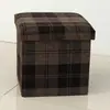 Taburete de Almacenamiento Plegable de Tela, Taburete de Almacenamiento para el Hogar, Se Puede Usar como Asiento, Taburete para Cambiar Zapatos, Taburete Sofá de Gran Capacidad, Taburete Reposapiés