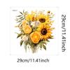 PD017 cálido girasol hoja verde dormitorio sala de estar entrada embellecedor pegatinas de pared decorativas venta al por mayor autoadhesivo
