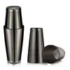 Shaker Boston Gunmetal Acero Inoxidable Dos Piezas Coctelera Barra Comercial Herramienta Mezcladora de Cócteles