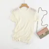 M Estilo Europeo y Americano 2026 Nuevo de Moda Temperamento Top de Punto Hueco de Manga Corta para Mujer 06845201712