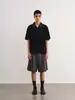 Camisa Polo Texturizada de Manga Corta Estilo Old Money para Hombre Verano Retro Americano Camiseta de Punto con Cuello Camisa de Manga Media Corte Limpio
