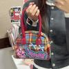 Nuevo bolso Sanrio, mochila vintage a cuadros, bolso de gran valor, bolso cruzado de moda con lindo gato.