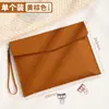 Bolsas de Documentos Empresariais Personalizáveis com Impressão de Logotipo, Pastas de Arquivo Impermeáveis, Bolsas de Documentos de Couro A4 Espessadas