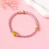 Pulsera Zongzi de Hortensia del Día de Mayo, Nueva Cuerda Roja Tejida a Mano para Niños y Bebés, Pulsera de Cuentas DIY de Alta Calidad