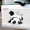Calcomanías Creativas de Dibujos Animados para Coche Divertidas Impermeables Calcomanías para Arañazos Parche Feo Marcado Bloque Kung Fu Panda Calcomanías para Vidrio