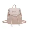 Estilo Coreano Ins Dulce Lazo Doble Correa Hombro Bolsos Mujeres Nicho Diseño Lindo Gatito Mochila Estudiante Mochila Versátil