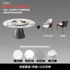 Mesa de Jantar Super Pedra de Cristal Luxo Pedra Moderna Simples Combinação de Mesa e Cadeiras para Casa Mesa Redonda Apartamento Pequeno Mesa Redonda de Micro Pedra de Cristal