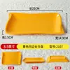 Platos Rectangulares de Melamina de Colores Imitación Porcelana para Restaurantes de Desayuno, Hot Pot, Barbacoa, Platos Fríos y Bocadillos, Platos de Uso Comercial