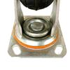 Rueda Universal con Freno de Carga 3468 pulgadas Rueda Direccional Silenciosa de Goma de Servicio Pesado Rueda Pequeña Plana para Carrito