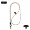 Nuevo cordón para teléfono móvil 6MM resistente para colgar en el cuello ajustable para exteriores anti-pérdida delicada cuerda trenzada para muñeca negra