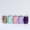 Criativa 12oz Aço Inoxidável 304 Alça Binaural Casca de Ovo Caneca de Escritório Portátil Caneca Térmica Atacado Transfronteiriço