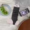 Meias Finas de Primavera youjiaxiu que Cobrem o Pé Meias Estilo Miu Empilhadas Folgadas para Mulheres Meias Cinzas Estilo Ballet que Cobrem o Pé e a Panturrilha
