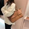 Bolso de mano tejido de moda, bolso de gran capacidad, nuevo bolso de mujer de otoño 2022, bolso de mano sencillo, bolso de mano retro