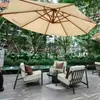 Diseño de Jardín Patio Exterior Oficina de Ventas Sofá de Exhibición Combinación de Aleación de Aluminio Acero Inoxidable Sofá Impermeable y a Prueba de Sol