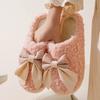 Pantuflas de algodón para mujer invierno hogar casa interior cálido antideslizante suela gruesa pantuflas de lana para pareja para hombre otoño e invierno