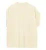 Camiseta masculina básica de manga curta, algodão puro, peso pesado, marca moderna, tamanho europeu, ombro caído, gola redonda, tamanho americano para exportação, oversized