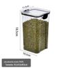 Tanque de armazenamento de alimentos de plástico selado Tanque de armazenamento de grãos Cozinha Lanches Geladeira Caixa de armazenamento de lanches