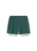 Shorts Duplo Casual Esportivo Americano de Verão Masculino Cor Sólida Bolso com Zíper Treinamento Físico Secagem Rápida Shorts de Basquete