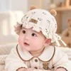 Turbante de Bebé para Primavera y Otoño Gato Lindo Sombrero Protector de Fontanela para Recién Nacidos Sombrero de Bebé Transpirable para Niños y Niñas Meses Pequeños