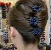 Moda para o Trabalho Novo Pequeno Presilha de Flor de Luxo Leve com Presilha de Cabelo de Diamante Presilha de Franja Acessório de Cabeça Garra Presilha de Cabelo para Meninas Venda Direta