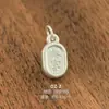 Plata Pura 999 Personalizada Accesorios de Plata Dura 3D Colgante DIY Calavera Ruyi Amuleto Cuentas de Plata Pura Colgante de Fortuna Adorno de Bolsa de la Suerte