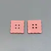 Botão de Biscoito Quadrado Colorido Feito à Mão DIY Acessórios para Sapato Crocs Capa de Celular Botão Decorativo Top de Desenho Animado