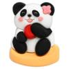 Creativa Nueva Serie Panda Decoración de Flores para Zapatos Medio 3D Zuecos Accesorios DIY Removible Goma Suave Accesorios Hebilla para Zapatos