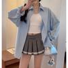 2025 Nueva Camisa Chaqueta de Protección Solar de Verano para Mujer Color Sólido Holgada Casual Estilo Perezoso Algodón Puro Top de Gama Alta