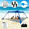 Toldo de Praia Lycra Transfronteiriço Proteção Solar Externa e Frescor Lycra Elástico em Quatro Lados Tenda Toldo para Acampamento à Beira-Mar