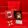 Nuevo Modelo 999 Oro Puro Colgante de Bolso Caballo de la Fortuna con Diseño de Lingote, Adecuado para el Año del Caballo, Regalos de Negocio y Souvenirs