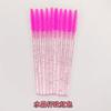 Cepillo de silicona para pestañas con varilla de cristal, cepillo para cejas, maquillaje, mini cepillo pequeño, peine de silicona colorido para pestañas, cepillo de silicona para pestañas