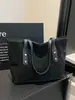 Bolso de Hombro de Lona Simple a Cuadros con Letra de Moda Transfronterizo para Mujer 2026 Nuevo de Gran Capacidad para Hombro o Axila de Moda