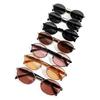 Gafas de sol ovaladas de metal personalizadas para mujer, gafas de sol de montura grande de moda europea y americana, gafas de sol de estilo callejero retro de celebridades de Internet transfronterizas
