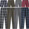 Venta directa de fábrica pantalones de cuadros especiales para hombre y mujer cintura alta pantalones de estudiante niebla vespertina cuadros grises cuadros pequeños cuadros olivo ropa de clase deg