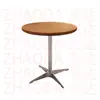 Mesa Cuadrada de Color Nogal para Uso Doméstico, Mesa de Comedor para Uso Comercial, Mesa de Comedor de Madera Maciza para Restaurantes, Mesa de Comedor de Pizarra para Restaurantes de Comida Rápida