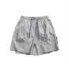 Rumeng Shorts Casuales Multicolores de Secado Rápido para Exteriores de Verano para Hombre, Ropa de Playa, Ropa de Trabajo, Pantalones Deportivos Rectos Sueltos con Cordón para Pareja