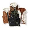 Chaleco Otoño e Invierno Hombres y Mujeres Holgado de Moda Marca Chaleco Cálido Abrigo de Algodón Chaleco de Algodón Transfronterizo