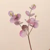 Eucalipto artificial folha de dinheiro planta verde micro-paisagismo decoração, plantas artificiais para decoração de casa, arranjo de flores, adereços de fotografia