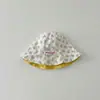 Chapéu de Bebê Outono Coreia do Sul Primavera e Outono Novo Floral Proteção Solar Chapéu de Pescador Dupla Face para Bebê Chapéu de Sol Infantil Atacado