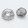 Botão Metálico Mingrui Amassado em Forma de Diamante Pequeno Estilo Chanel Botão de Alta Qualidade Botão para Casaco Outono e Inverno de Alta Qualidade