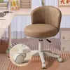 Taburete Giratorio con Altura y Respaldo Ajustables, Adecuado para el Hogar, la Oficina, el Dormitorio Estudiantil, la Computadora y el Uso de Manicura
