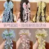 Princesa do Vale do Lírio Estilo Lolita Saia Bufante com Laço Oversized Acessório de Cabelo, Ornamento de Cabelo Fresco Estilo Floresta Primavera e Verão