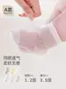 Calcetines de bebé de color liso estilo verano finos calcetines cortos infantiles clase A calcetines de algodón para bebé de malla calcetines de tubo corto para bebé de verano unisex